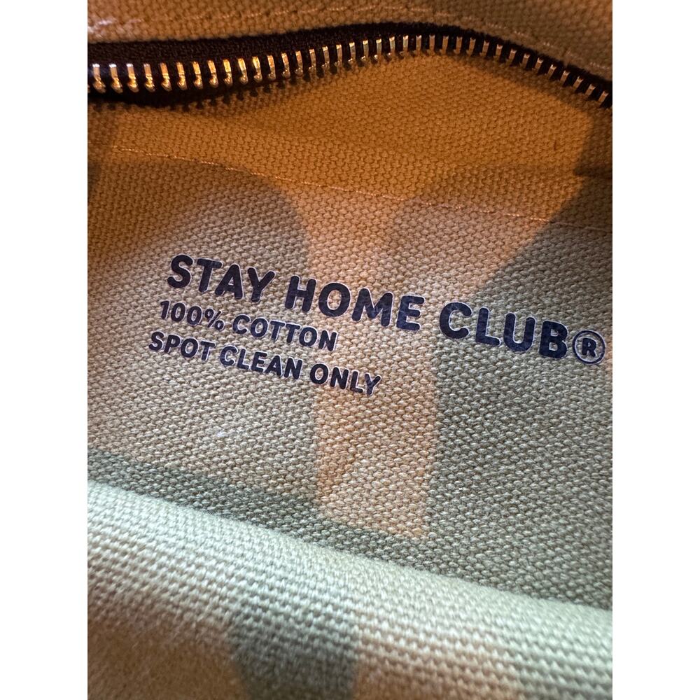 Stay Home Club Hey Gorgeous Frog Tote Bag Mustard Yellow Canvas Montreal - Picture 10 of 11